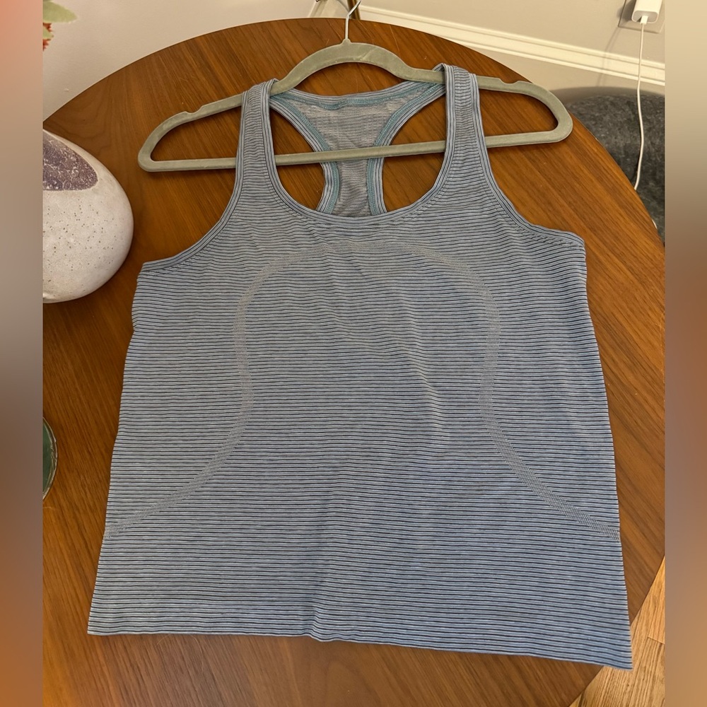 lululemon Swiftly Tech Racerback Tank Top 2.0 *Race Length Blue / Black
